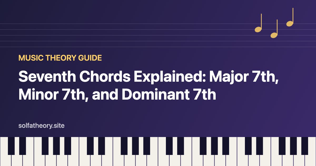 Seventh Chords Explained: Major 7th, Minor 7th, and Dominant 7th