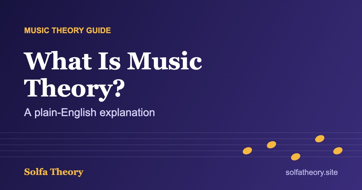 What is music theory? A plain-English explanation